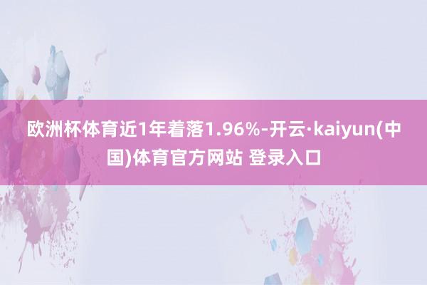 欧洲杯体育近1年着落1.96%-开云·kaiyun(中国)体育官方网站 登录入口