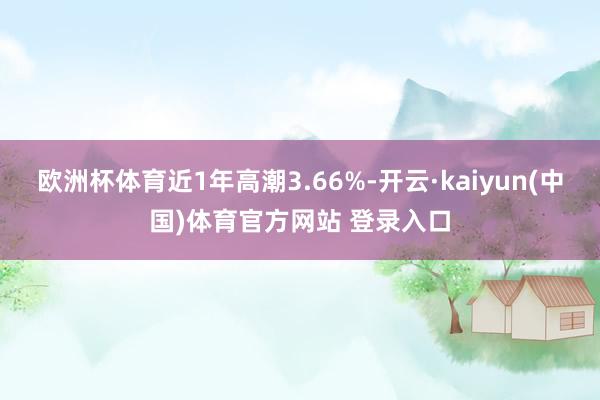 欧洲杯体育近1年高潮3.66%-开云·kaiyun(中国)体育官方网站 登录入口