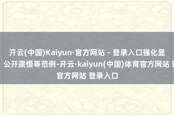 开云(中国)Kaiyun·官方网站 - 登录入口强化显性用警、公开震慑等范例-开云·kaiyun(中国)体育官方网站 登录入口