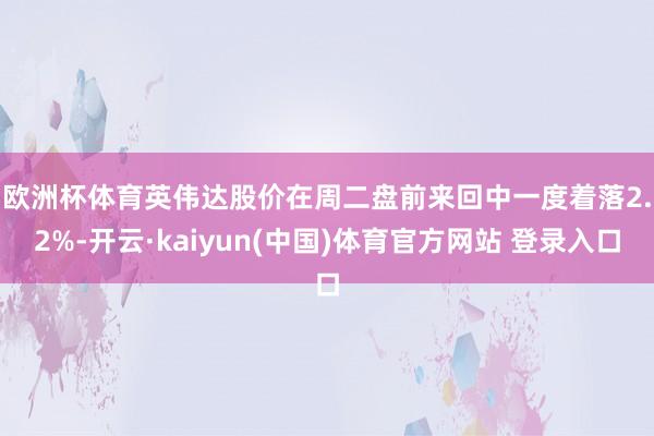 欧洲杯体育　　英伟达股价在周二盘前来回中一度着落2.2%-开云·kaiyun(中国)体育官方网站 登录入口