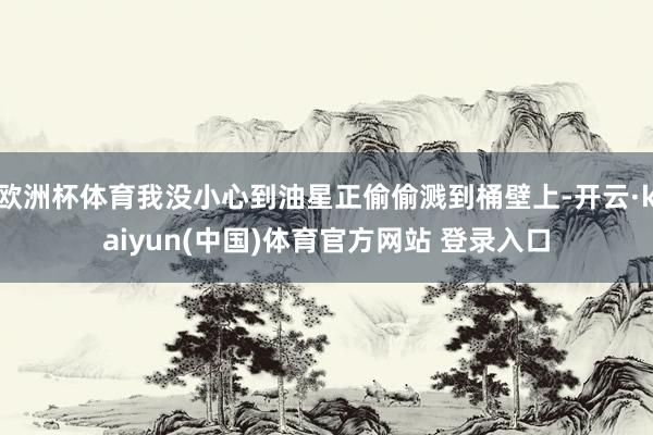 欧洲杯体育我没小心到油星正偷偷溅到桶壁上-开云·kaiyun(中国)体育官方网站 登录入口